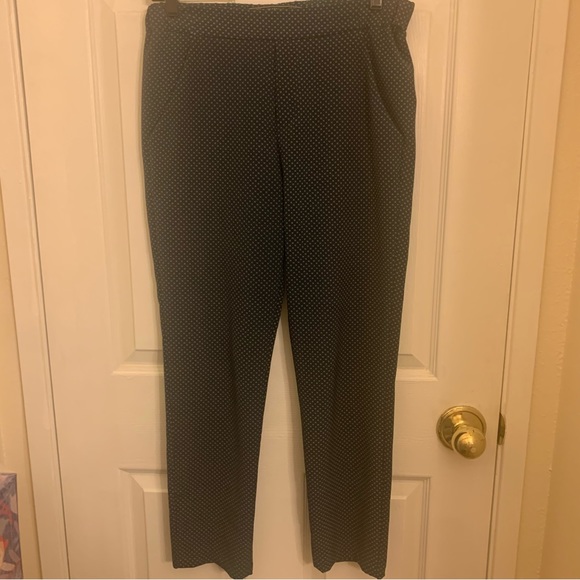 ZARA dark teal pattern pants - Picture 1 of 5
